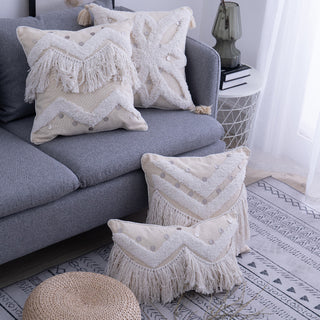 Bohemian Tassel Cushion Cover Pillowcase