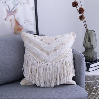 Bohemian Tassel Cushion Cover Pillowcase