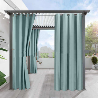 Solid Color Full Blackout Linen Curtain