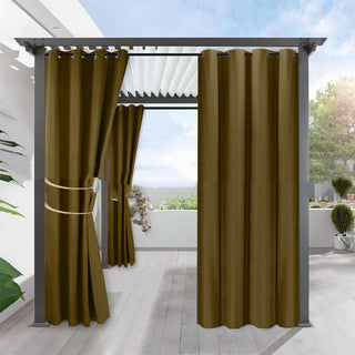 Solid Color Full Blackout Linen Curtain