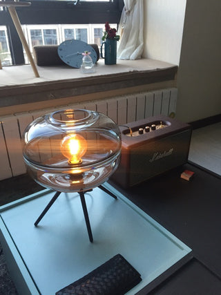 Simple modern glass table lamps for living room