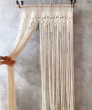 Nordic Woven Tassel Shading Curtain