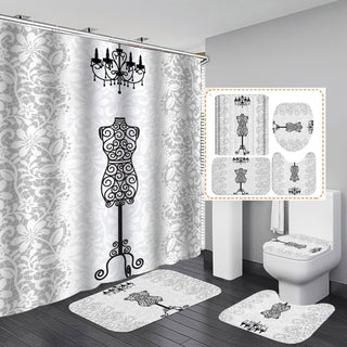 Waterproof Polyester Digital Printing Shower Curtain
