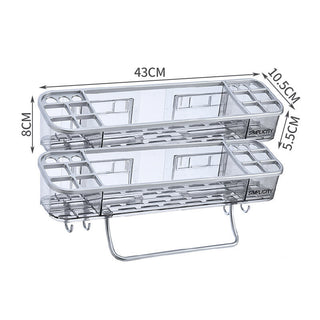 Wall-Mounted Triangle Bathroom Storage Shelf