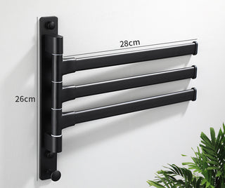 Perforation-Free Bathroom Towel Rack