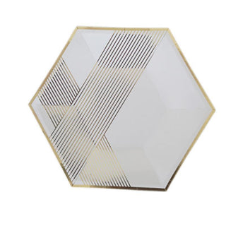 Golden Disposable Tableware for Parties