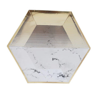 Golden Disposable Tableware for Parties