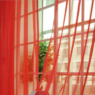 Modern Solid Tulle Sheer Curtains