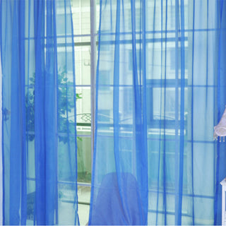 Modern Solid Tulle Sheer Curtains