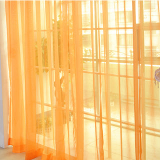 Modern Solid Tulle Sheer Curtains