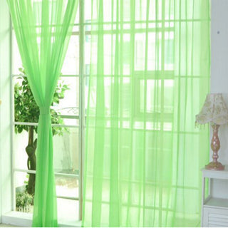 Modern Solid Tulle Sheer Curtains
