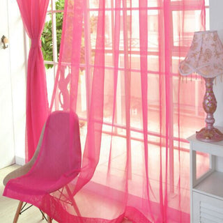 Modern Solid Tulle Sheer Curtains