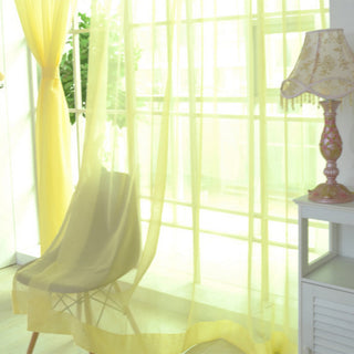 Modern Solid Tulle Sheer Curtains