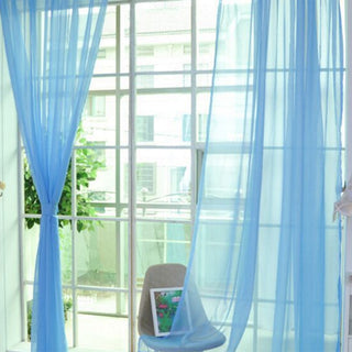 Modern Solid Tulle Sheer Curtains