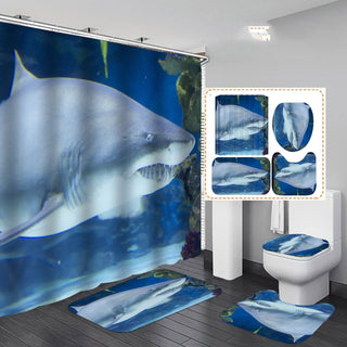 Digital Printing Waterproof Polyester Shower Curtain