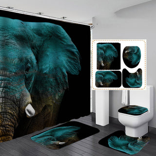 Digital Printing Waterproof Polyester Shower Curtain