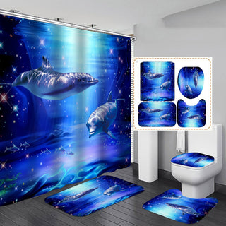 Digital Printing Waterproof Polyester Shower Curtain
