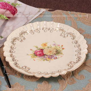 Water-painted Gold-rimmed Tableware Set