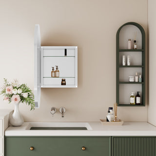 Oval Bathroom Mirror Cabinet, 20x34