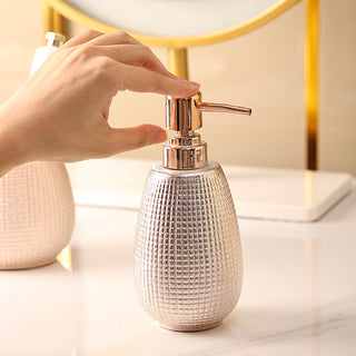 Rose Gold Ceramic Bathroom Cleaning Kit