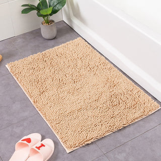 Chenille Solid Color Bathroom Non-slip Mat