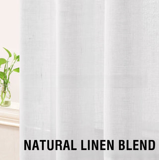 Linen Yarn Transparent Window Curtain