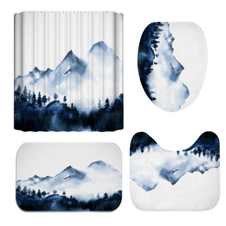 Landscape Print Polyester Bathroom Supplies