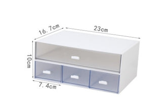 Office desktop transparent storage box