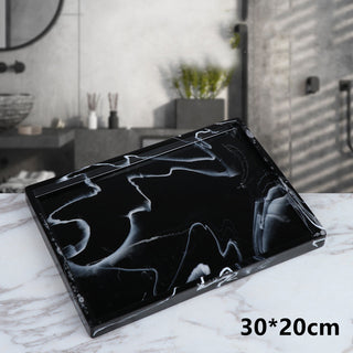Marble Modern Bathroom Tray Set