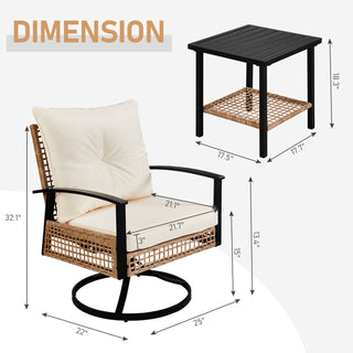 Serena Outdoor Table Set (3 Pieces)