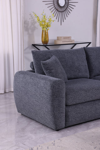 Modern Minimalist Comfortable Fabric GREY Sofa