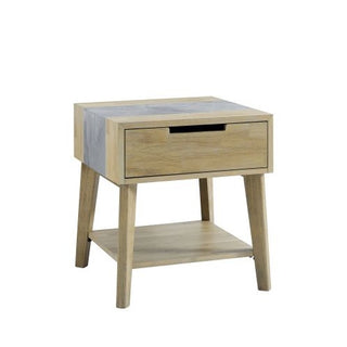 Stone Inlay Side Table