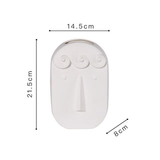 Creative Face Ceramic Vase Ornament
