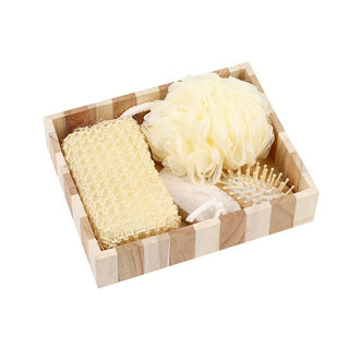 Love Wooden Barrel Bathroom Gift Set