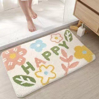 Non-Slip Cashmere Bathroom Floor Mat