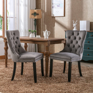 Nikki Modern Tufted Velvet Dining Chair
