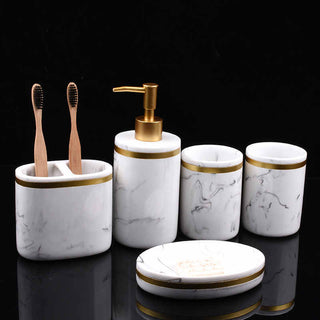 Marble Bathroom Amenities Set