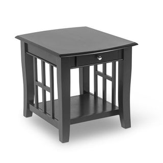 Classic Ebony Wooden End Table