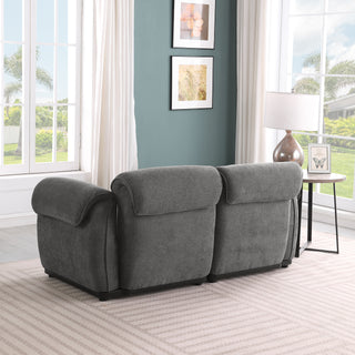 68.5 Length ,Fashionable Modular Sofa,iron Frame,chenille Sofa, GREY,Suitable For Living Room,bedroom