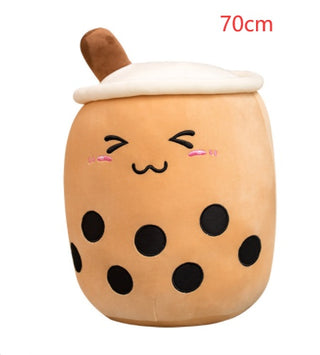 Plush Strawberry Milk Tea Cushion