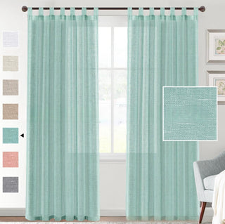 Linen Yarn Transparent Window Curtain