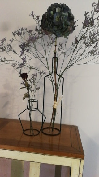 Nordic Large Tall Iron Line Vase