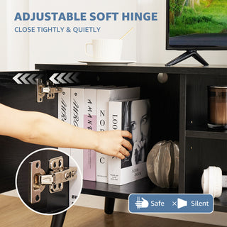 Black Panel TV Stand