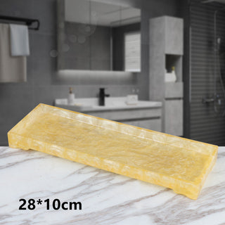 Marble Modern Bathroom Tray Set