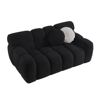 64.96 Length ,35.83inch Deepth ,human Body Structure For USA People, Marshmallow Sofa,boucle Sofa ,2 Seater, BEIGE BOUCLE