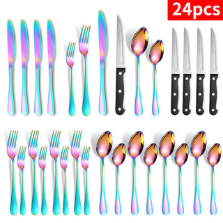 24-piece Set Knife Fork And Spoon