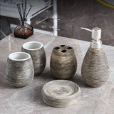 Retro Handmade Ceramic Bathroom Set