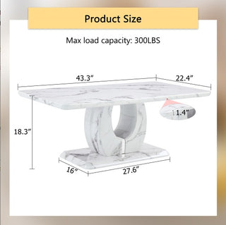 Modern Minimalist Marble Side Table