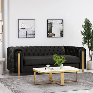 Mirod Comfy 3-seat Sofa With Tufted Back And Arm, Modern For Living Room