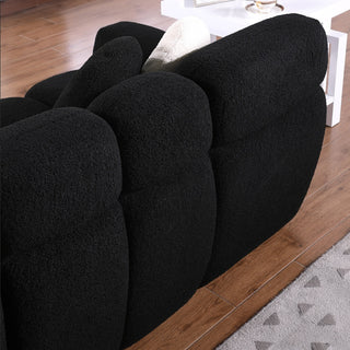 64.96 Length ,35.83inch Deepth ,human Body Structure For USA People, Marshmallow Sofa,boucle Sofa ,2 Seater, BEIGE BOUCLE